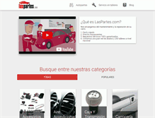 Tablet Screenshot of laspartes.com